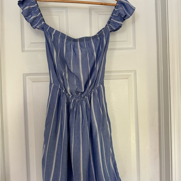 American Eagle Women’s Blue and White Stripe Mini Sundress With Pockets Size XS - Picture 6 of 7